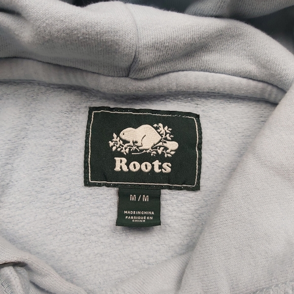 Vintage Baby Blue Roots Canada Hoodie - Picture 3 of 4